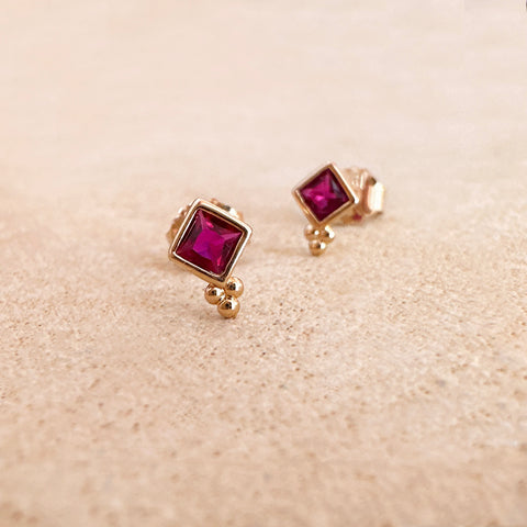 Alyssah - CZ Stud Earrings