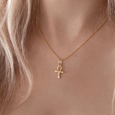Liliah - Small Ankh Necklace