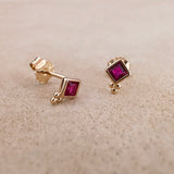 Alyssah - CZ Stud Earrings