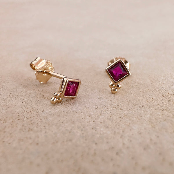 Alyssah - CZ Stud Earrings