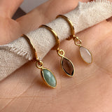 Somya - Gemstone Charm Earrings