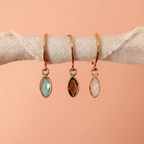 Somya - Gemstone Charm Earrings