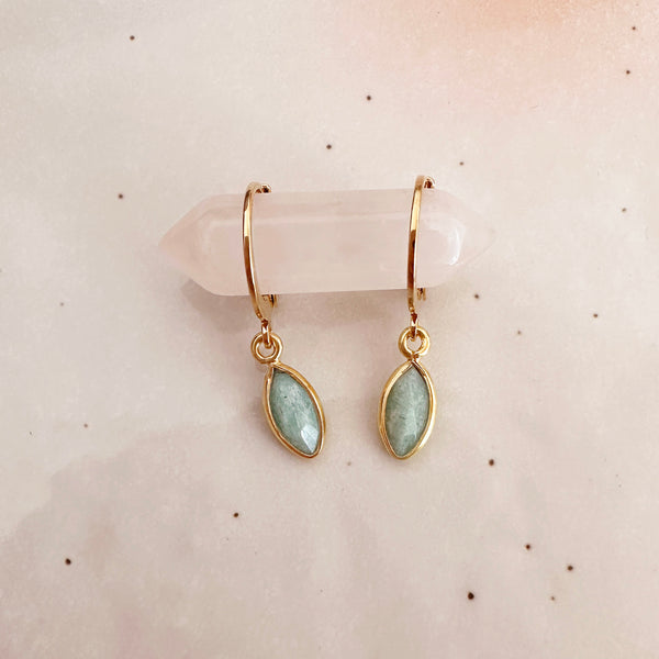 Somya - Gemstone Charm Earrings