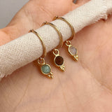 Somya - Gemstone Charm Earrings