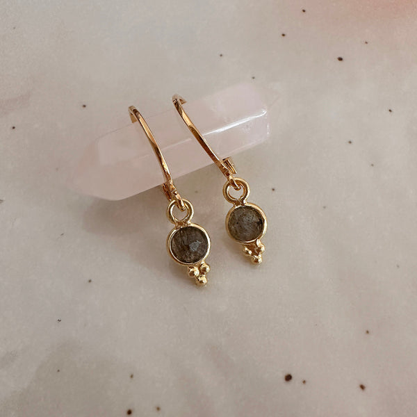 Somya - Gemstone Charm Earrings