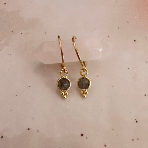 Somya - Gemstone Charm Earrings