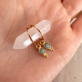 Somya - Gemstone Charm Earrings