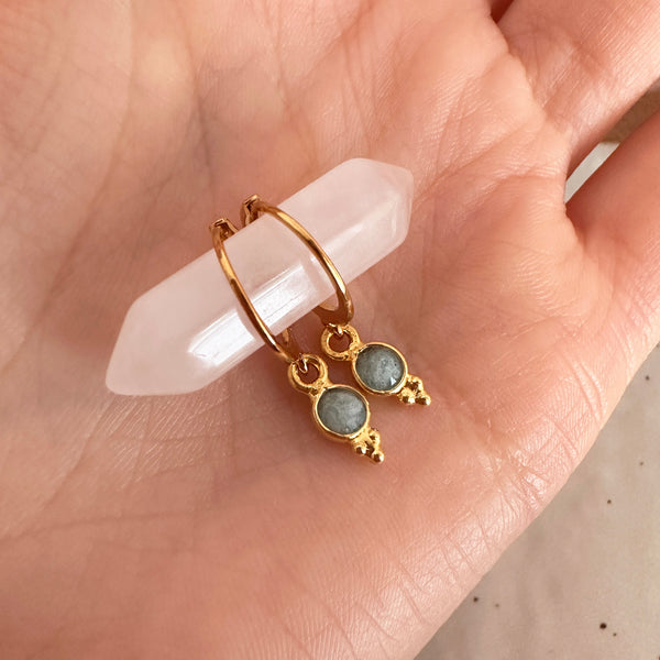 Somya - Gemstone Charm Earrings