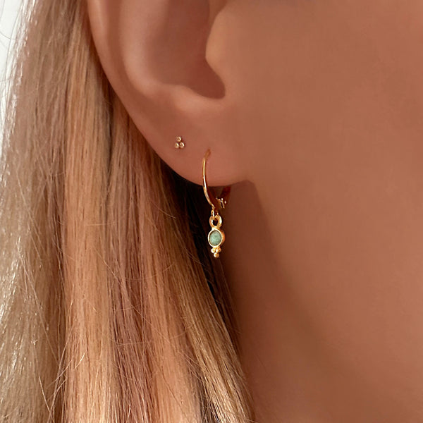 Somya - Gemstone Charm Earrings