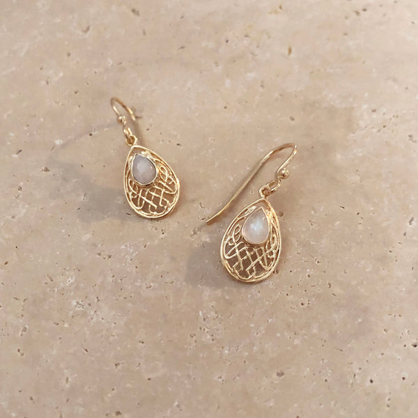 Shoshana - Moonstone Earrings