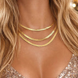 Helena - Collier Chaine Plate
