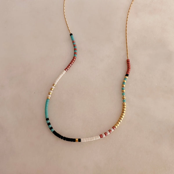 Estella - Multicolor Beaded Necklace
