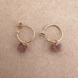 Marla - Agate Hoops