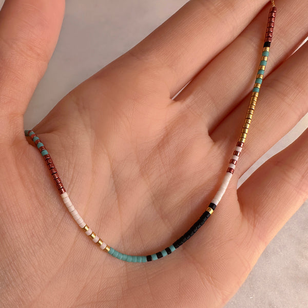 Estella - Multicolor Beaded Necklace
