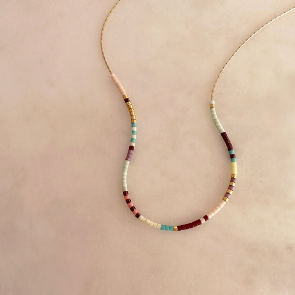 Estella - Multicolor Beaded Necklace