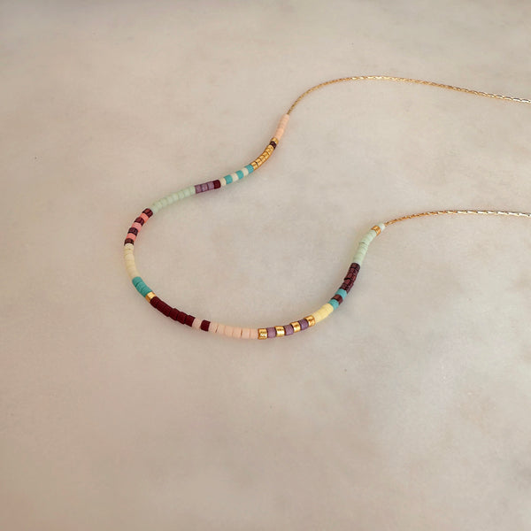 Estella - Multicolor Beaded Necklace