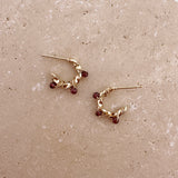 Sienna - Boucles Grenat