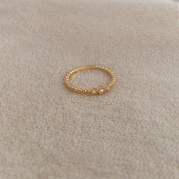 Sareena - Bague Triple CZ