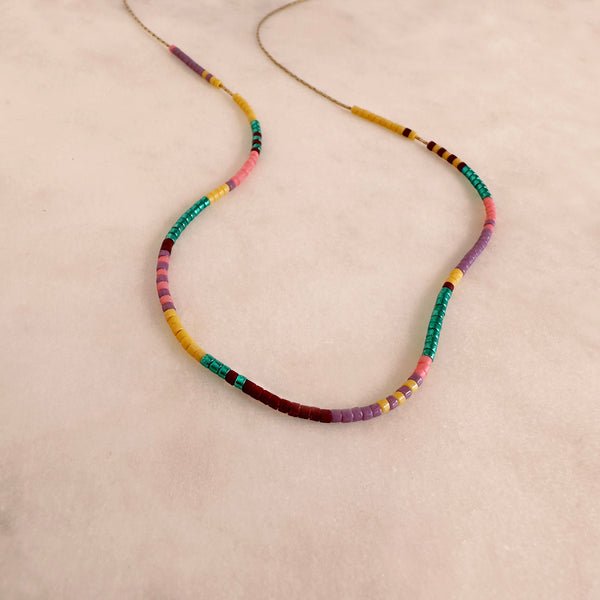Estella - Multicolor Beaded Necklace