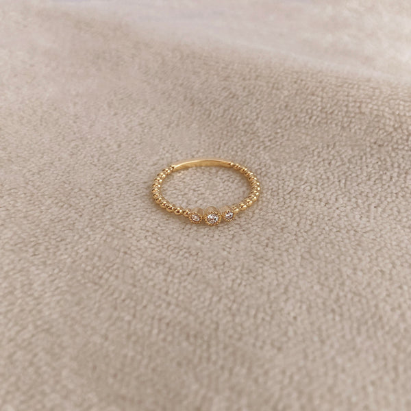 Sareena - Bague Triple CZ