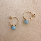 Marla - Amazonite Hoops