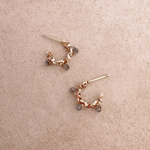 Sienna - Boucles Labradorite