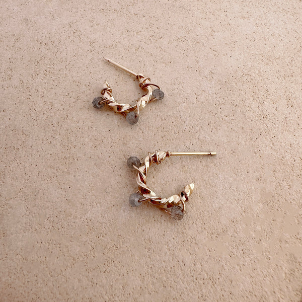 Sienna - Boucles Labradorite