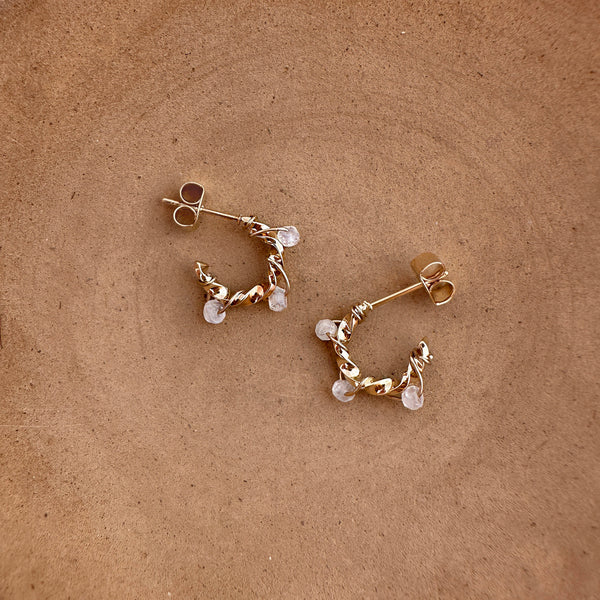 Sienna - Boucles Perles de Lune