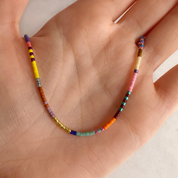 Estella - Multicolor Beaded Necklace