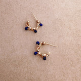 Sienna - Mini Créoles Lapis
