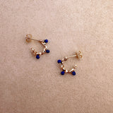 Sienna - Mini Créoles Lapis