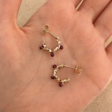 Sienna - Boucles Grenat
