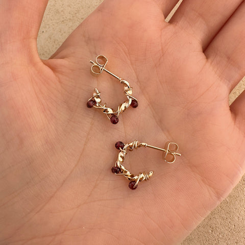 Sienna - Boucles Grenat