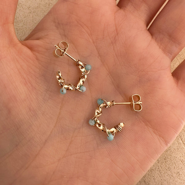 Sienna - Créoles Amazonite