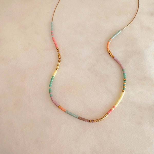 Estella - Pastel Beaded Necklace