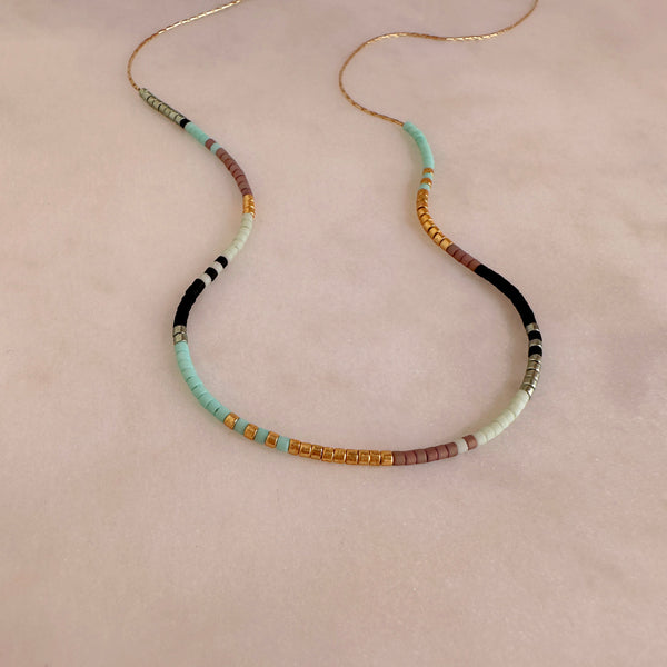 Estella - Multicolor Beaded Necklace