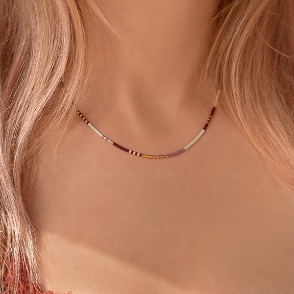 Estella - Multicolor Beaded Necklace