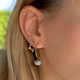 Sienna - Amazonite Hoops