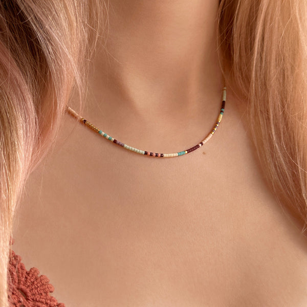 Estella - Multicolor Beaded Necklace