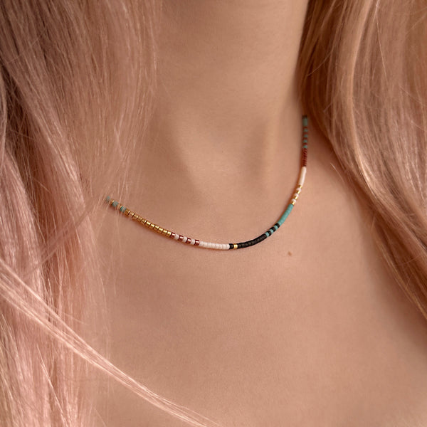 Estella - Multicolor Beaded Necklace