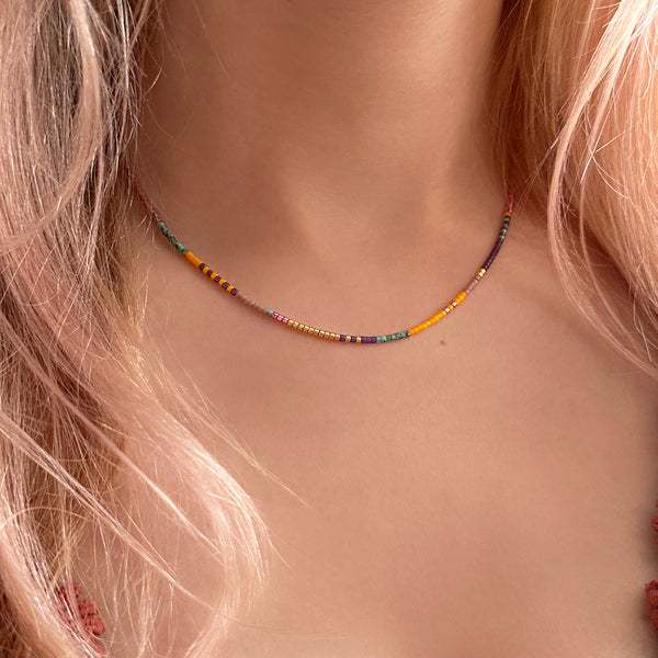 Estella - Collier Perles Multicolores