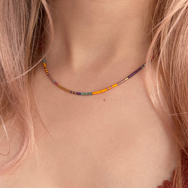 Estella - Collier Perles Multicolores