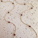 Bridget - Dainty Garnet Necklace