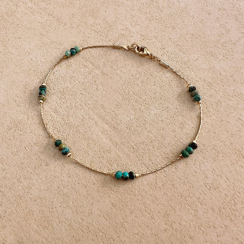 Meera - Turquoise Bead Bracelet