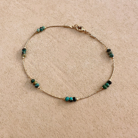 Meera - Turquoise Bead Bracelet