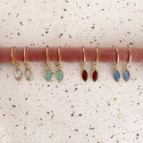 Somya - Gemstone Charm Earrings