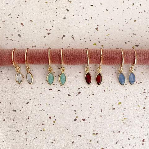 Somya - Gemstone Charm Earrings