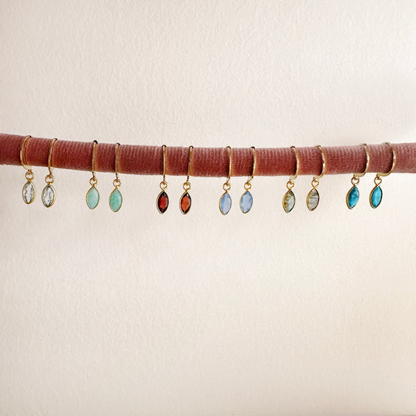 Somya - Gemstone Charm Earrings