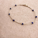 Regan - Lapis Bead Bracelet