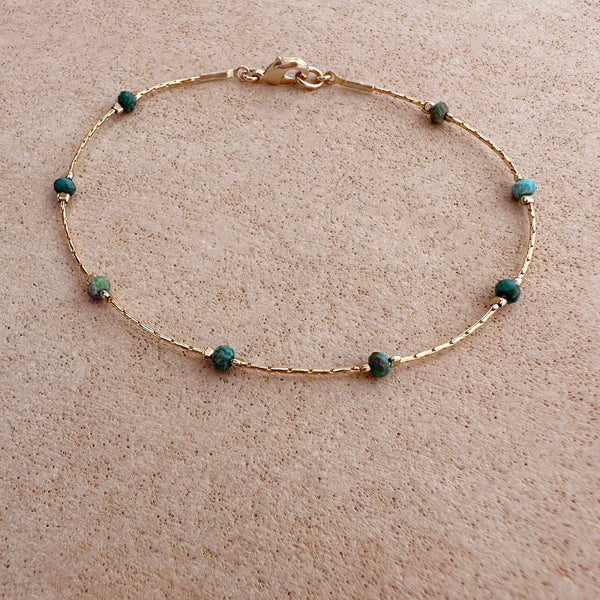 Regan - Turquoise Bead Bracelet